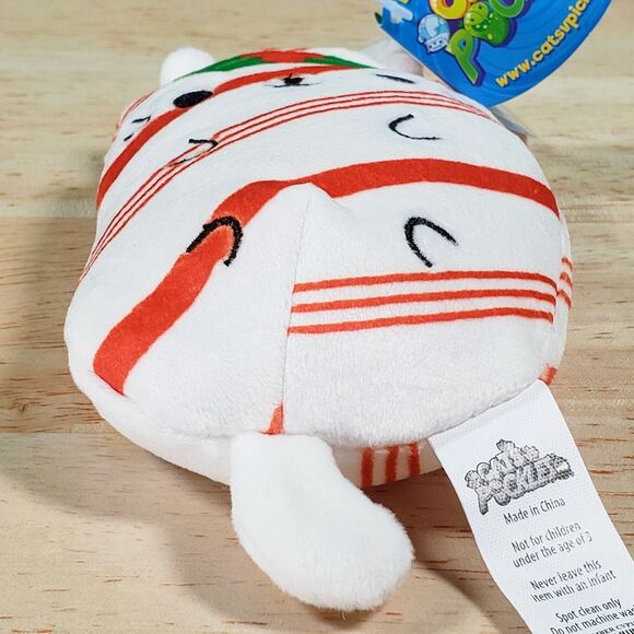 Cepia Cats Vs Pickles Kitty Cane #090 Ultrasoft Collectible Christmas Plush NWT - Picture 7 of 12